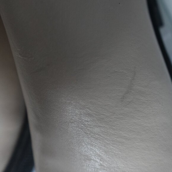 Zara Lug Sole Low Heel Leather Ankle Boots - Picture 9 of 16